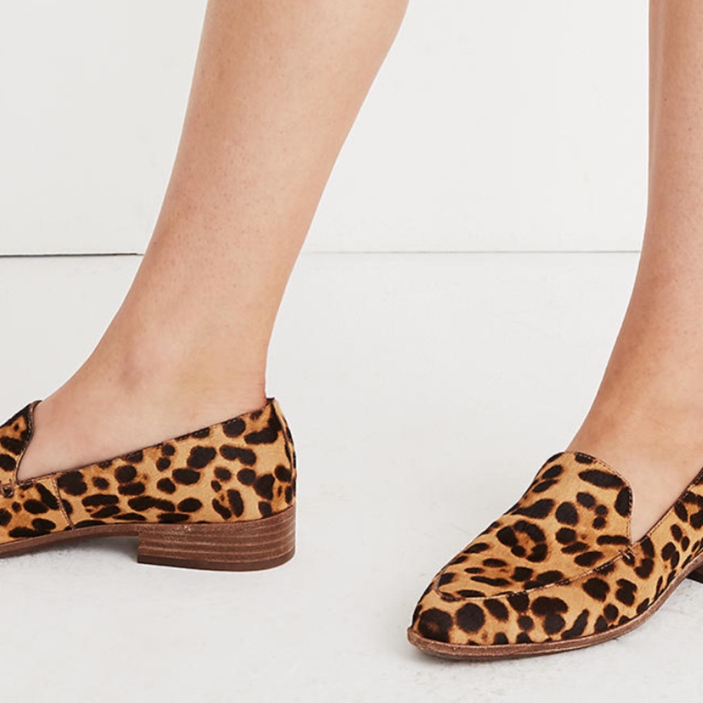 MOVING SALE MADEWELL The Frances Loafer in Leopard
